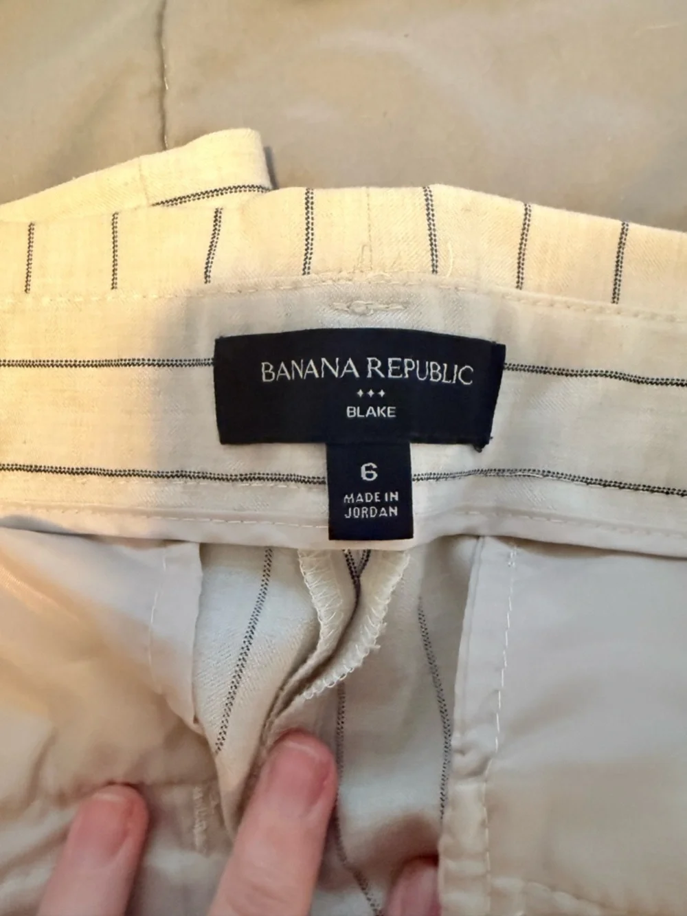 Banana Republic Blake Linen Blend Wide Leg Crop Pants - Picture 2 of 2